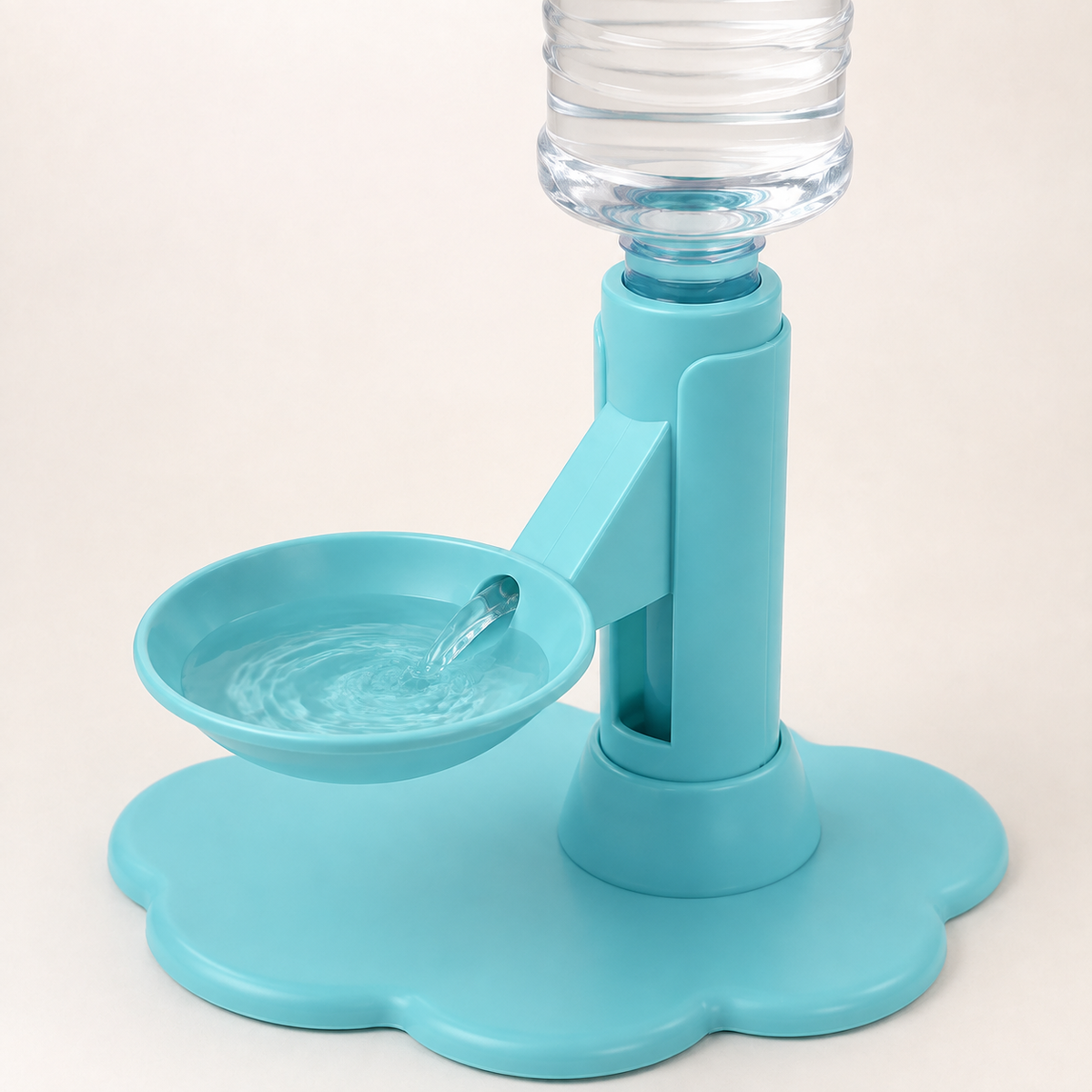 Clear water reservoir automatically refilling the bowl